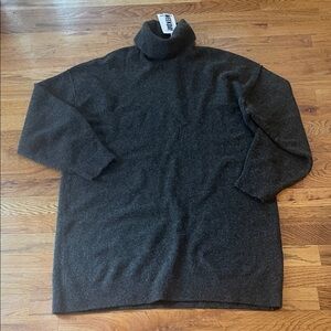 Weekday Moss Green Turtleneck Sweater medium